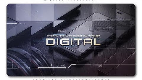 Digital Futuristic Parallax Slideshow | Opener - After Effects Template