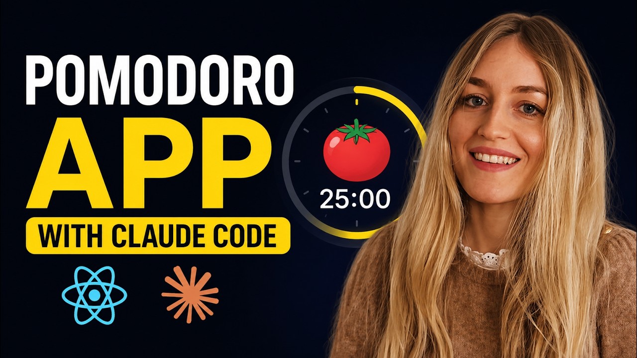 Watch me building a pomodoro React App with Claude Code - YouTube