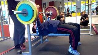 Bench program week 10/50 (4th set: 5x150kg)