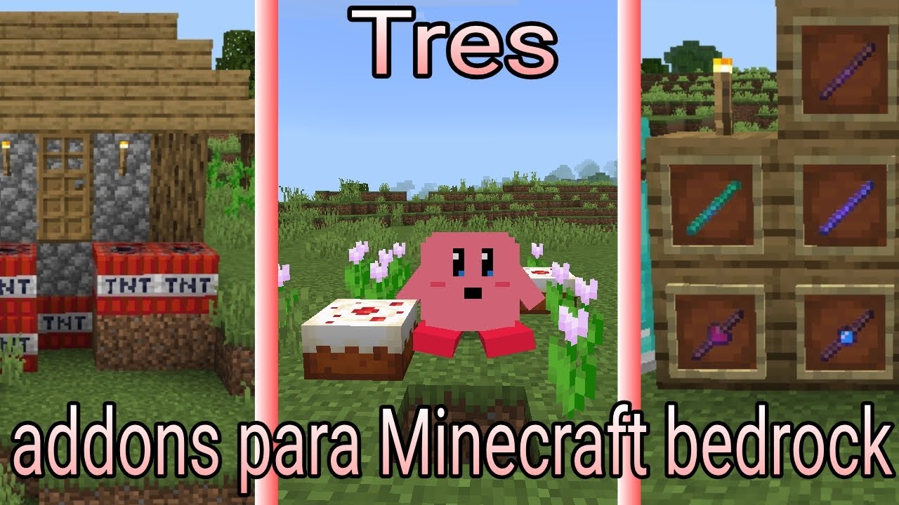 Tres addons para Minecraft bedrock 1.21+