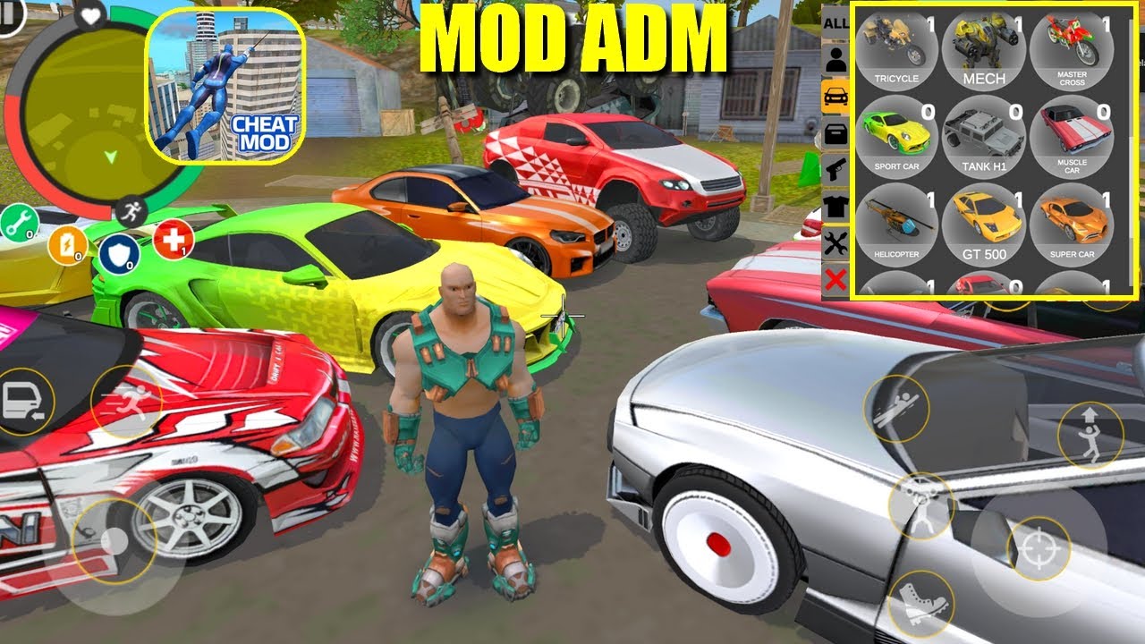 🔴BOSS MUITO LOUCO E CARROS EXCLUSIVOS🔴ROPE HERO CHEATGROUND MOD, JOGO DE HERÓIS E VILÕES, Rope Hero