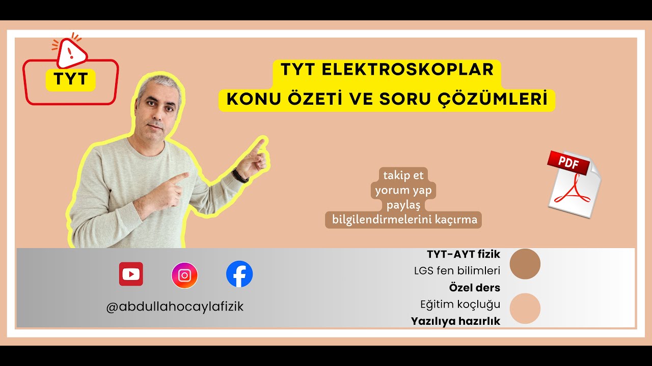 TYT FİZİK ELEKTROSKOP | #fizik #tyt #yks #matematik #university #elektrostatik #elektroskop #fly