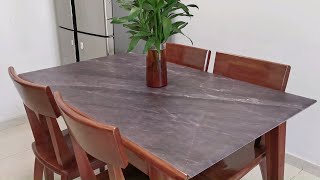 Best Silicone Table Cover with Marble Pattern for Dining Table 2023