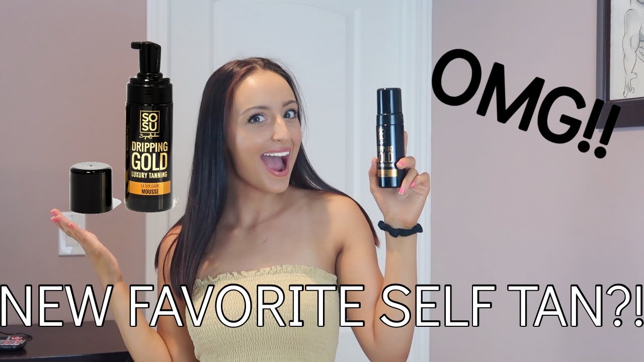 SOSU DRIPPING GOLD LUXURY TANNING MOUSSE ULTRA DARK HONEST REVIEW + DEMO | SELF TANNER REVIEWS!