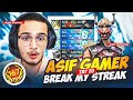 Asif gamer tried to break my streak  in region top 1 lobby  free fire max