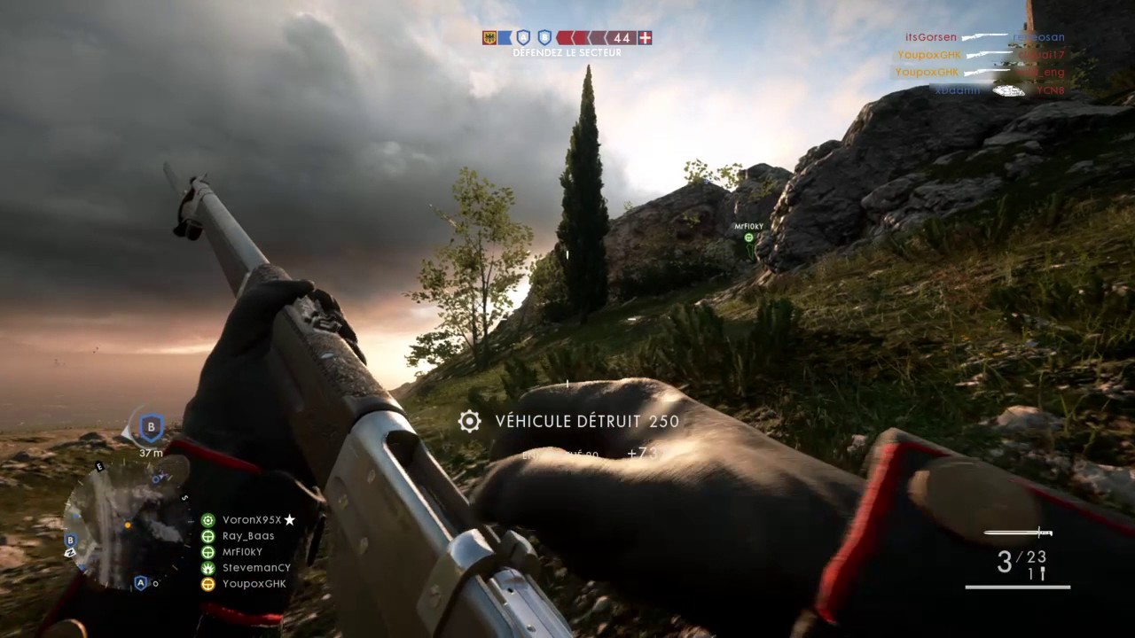 Battlefield 1 plane killing with sniper