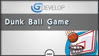 Dunk ball game | GDevelop 5 screenshot 1