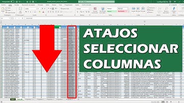 Atajos para seleccionar columnas con miles de datos en EXCEL