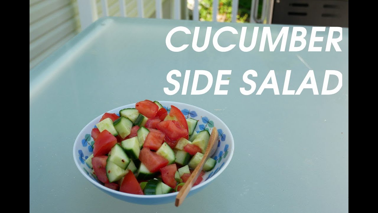 Key to Great CUCUMBER TOMATO Salad is Simplicity - - Summer Side Dish