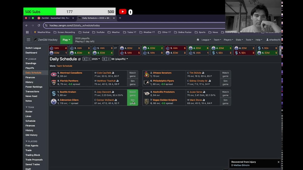 ZenGM Hokey Ep 2 :Live