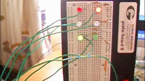 Cruce con Semaforos programado con Arduino