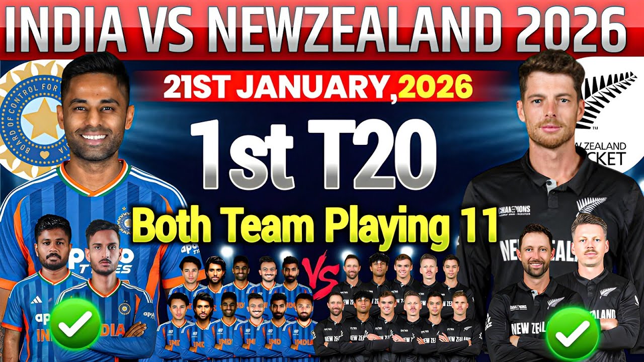 India vs New Zealand 1st T20 Playing 11 2026|India Vs New Zealand 1st T20 Match Probable Playing11 