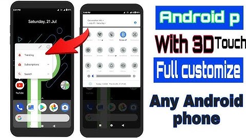 Android p launcher for any Android phone | 3d touch | Digital techy