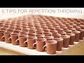 Five Tips for Repetition Throwing on the Pottery Wheel