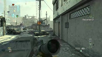 MW3 First Blood Quad Feed + Collateral HEADSHOT w/GOLD MSR!