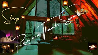 Rain and Thunder sound for good night sleep, cozy night and rainy, cozy rain in the cabin by What GoAhead-Sleep 1,742 views 3 years ago 1 hour, 44 minutes