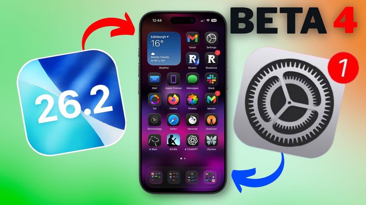 iOS 26.2 beta 4 - MAIS UMA ATUALIZAÇÃO TOP DA APPLE 🔥