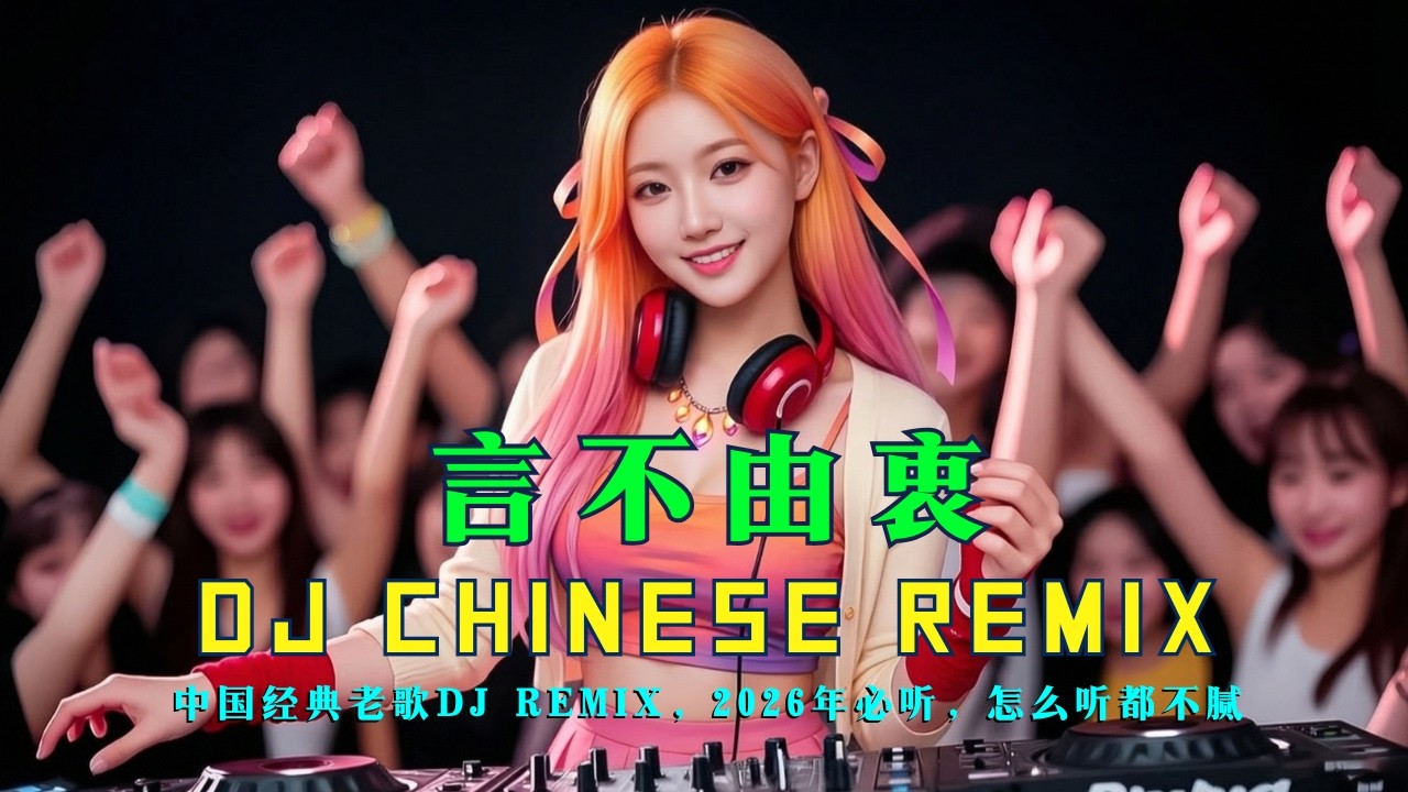 千万别错过这首DJ Remix！《言不由衷》中国经典老歌DJ Remix，2026年必听，怎么听都不腻
