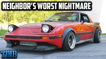 FIRE BREATHING Mazda RX-7 is Your Neighbor