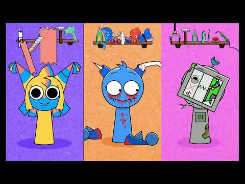 Oh no!! HELP Yatta, Viegre, Caisi | Incedibox Sprunki OC Animation #sprunki #incredibox #animation