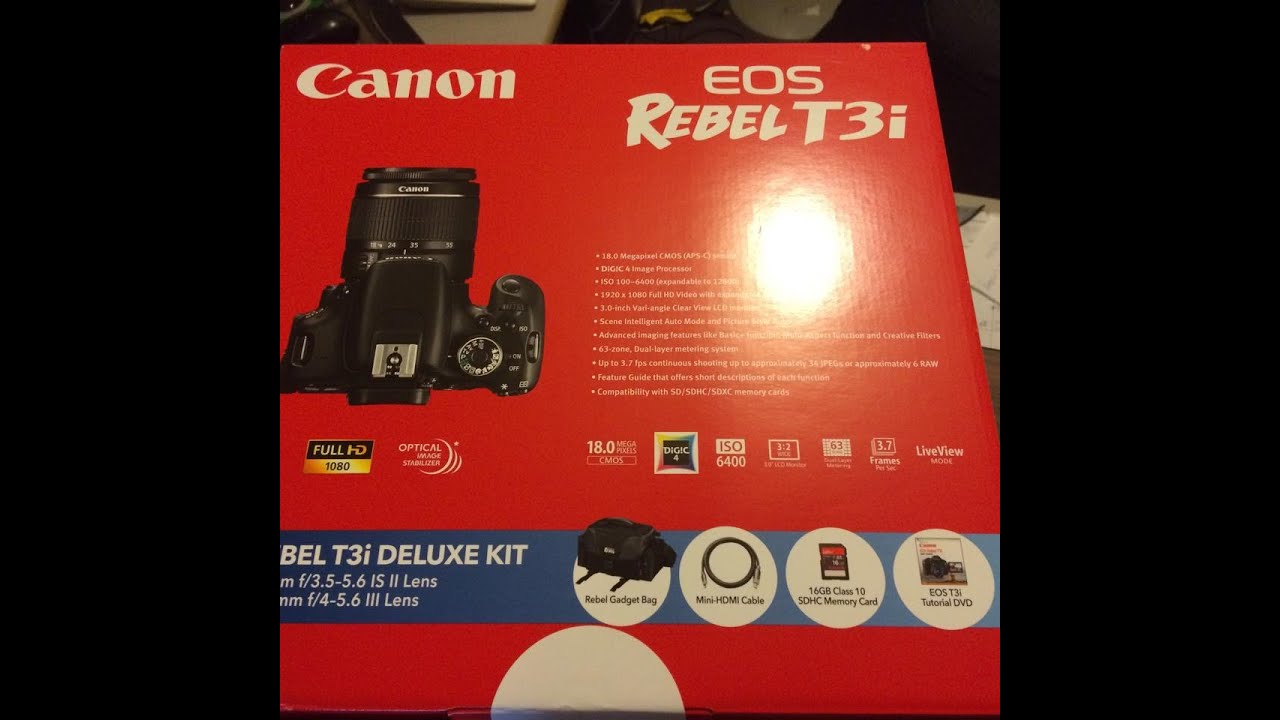PrettyPRChick Canon T3i Bundle Unboxing & Accessories YouTube