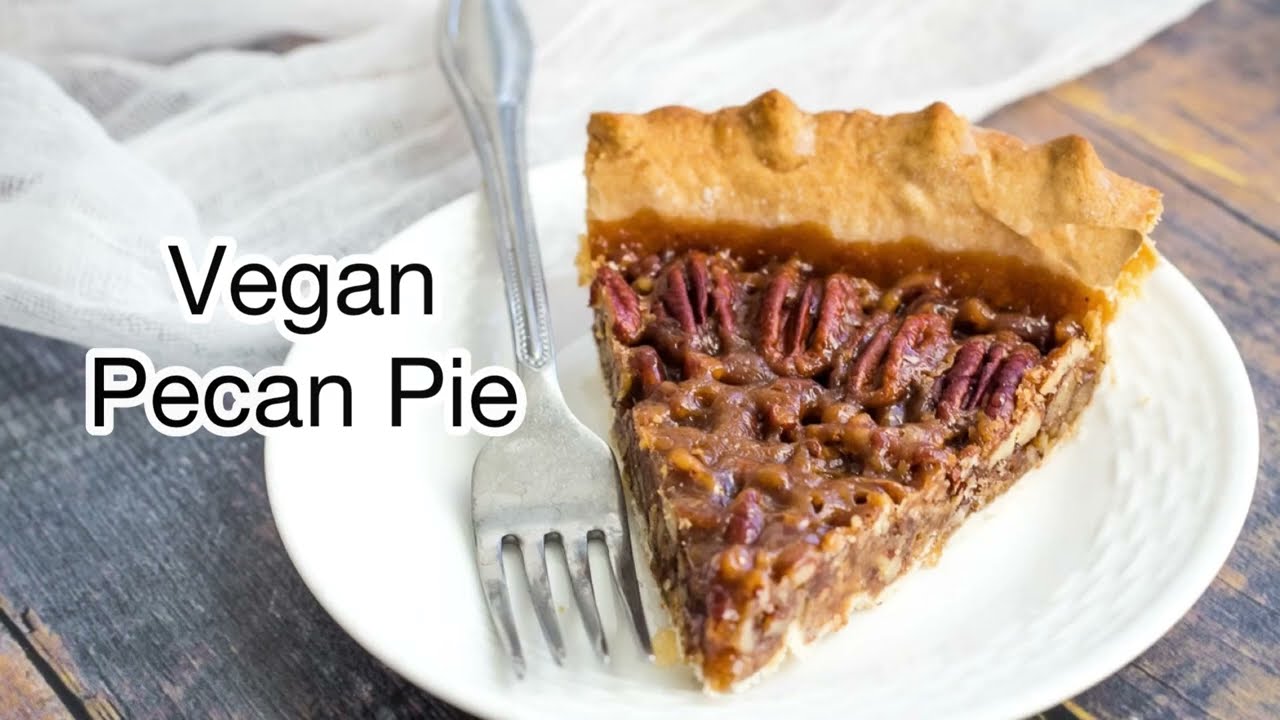 Vegan Pecan Pie without Corn Syrup - Keeping the Peas