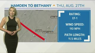 Tornado touches down in CT from Bethany to North Haven