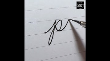 Small p in Cursive | Spencerian Script #spencerian