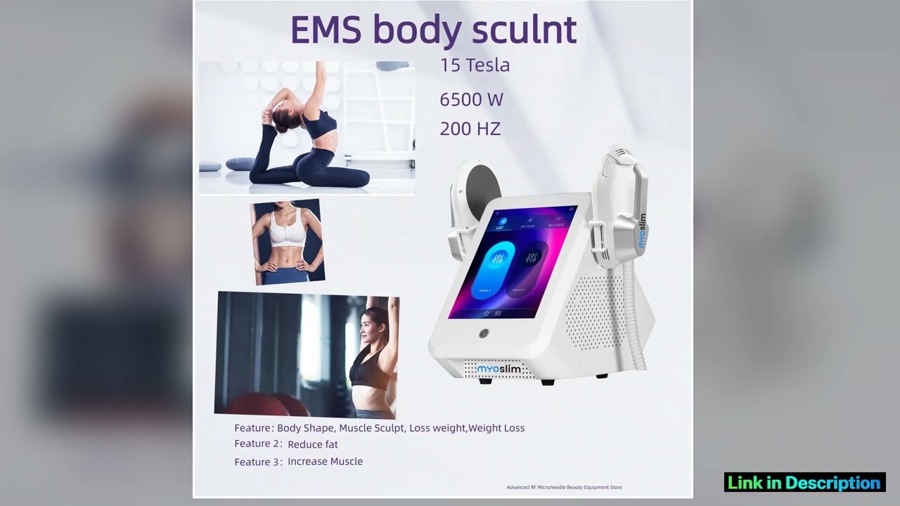 EMS Portable Ems Myoslim Neo Tesla RF Machine Professional Hiemt Body Sculpt 6500W Muscle Stimulato