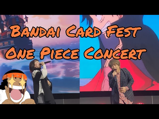 Hiroshi Kitadani u0026 Maki Otsuki One Piece Performance at Bandai Card Fest Los Angeles class=