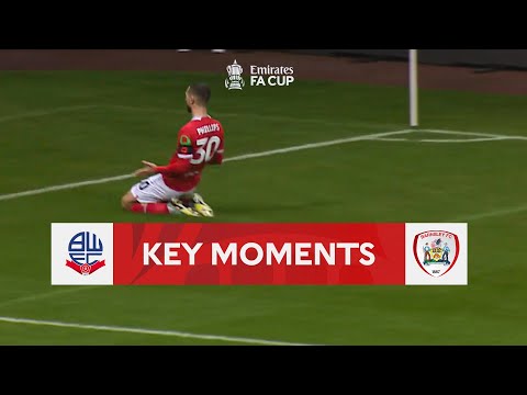 Bolton wanderers v barnsley | key moments | first round | emirates fa cup 2022-23