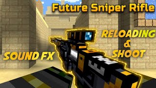 Future Sniper Rifle - Sound FX & Reloading Animation | Pixel Gun 3D screenshot 5