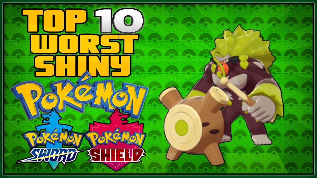 Top 10 Best Shiny Pokemon In Pokemon Sword And Shield All Shiny Legendary Pokemon Youtube
