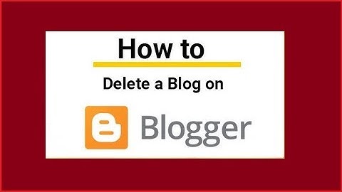 How to Delete a Blog on Blogger|Delete your Blogger account |online imran