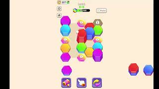 Cleopatra Playing Sort Stack Game Level 1 I kept getting interrupted so I suck!!! screenshot 1