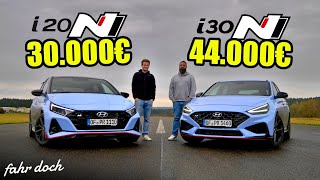 Hyundai N Performance DUELL: i30N vs i20N | 14.000€ MEHR, aber wirklich BESSER? | Fahr doch by Fahr doch 71,160 views 6 months ago 20 minutes