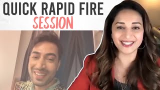 Rapid Fire session with Madhuri Dixit |  MadznessAwards | Madhuri Dixit Nene