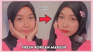 FRESH KOREAN MAKEUP LOOK DI KULIT SAWO MATANG + TUTORIAL OMBRE LIPS BIBIR GELAP!!