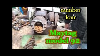Maytag model 92 hit and miss engine sawed in half four