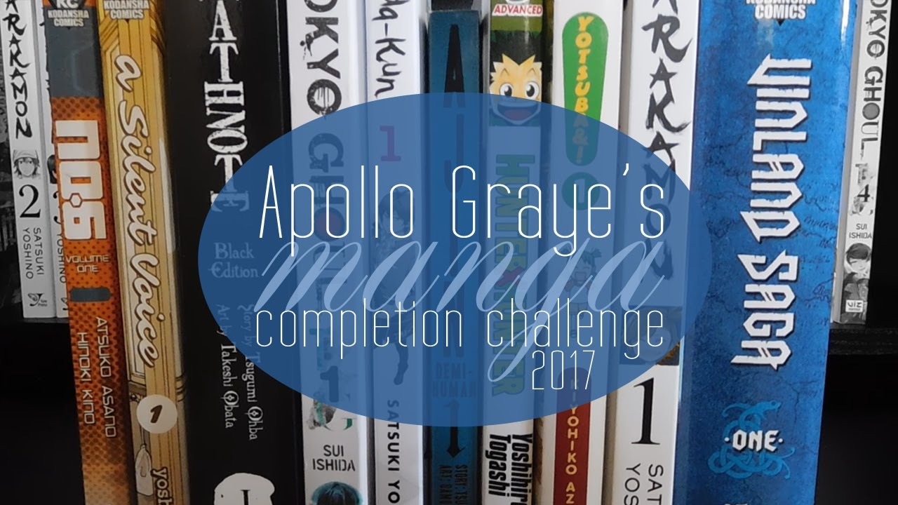 Apollo Graye's Manga Completion Challenge 2017 ¦ Announcement Video