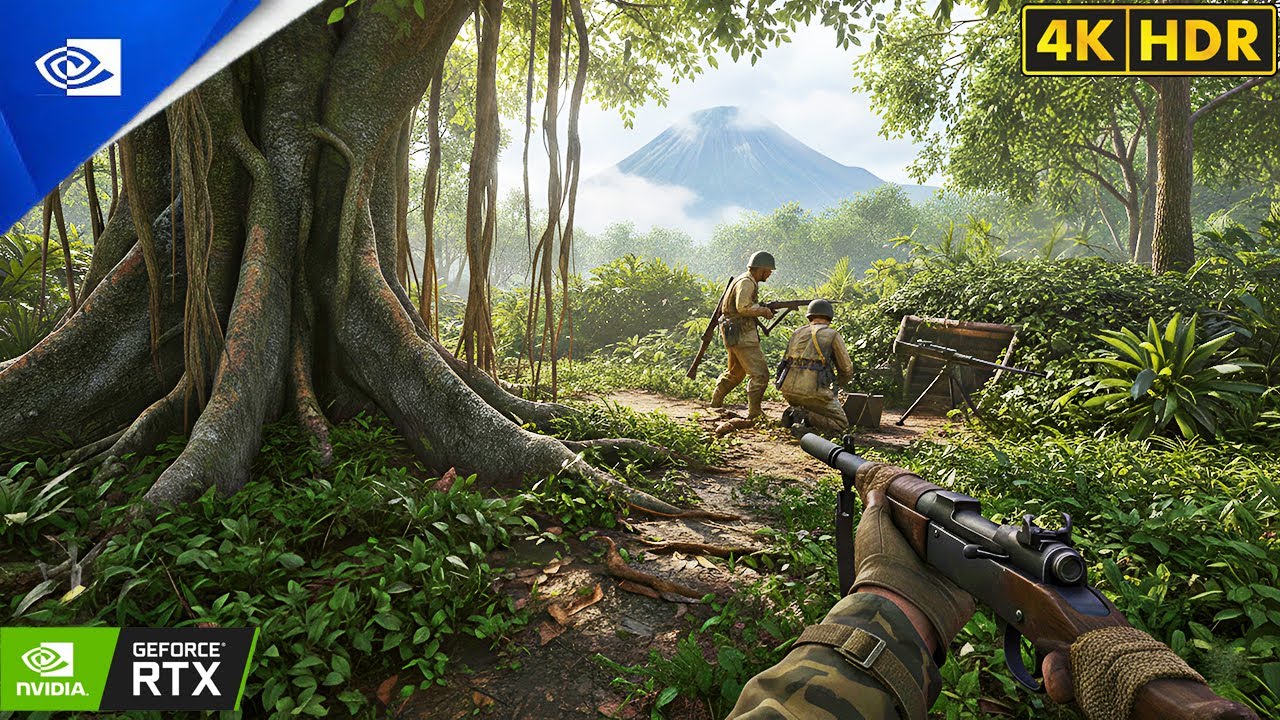 SECURE BOUGAINVILLE ISLAND 1943 [4K HDR] | Ultra Realistic High Graphics Gameplay