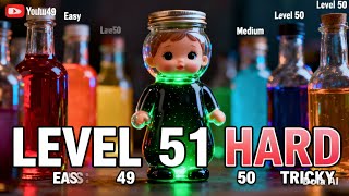 Level 49 to Water Sort Puzzle Level 51 Hardest Level 😱 Big Doll Challenge 💚
