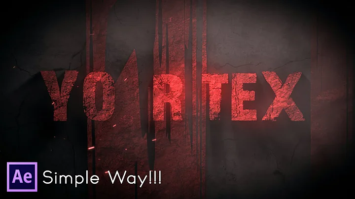 After Effects Tutorial - Text Animation in After Effects - No Third Party Plugin ( Simple Way !!)