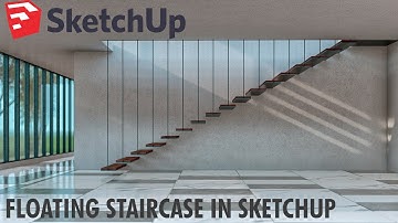 SketchUp Tutorial | Easy Floating Staircase