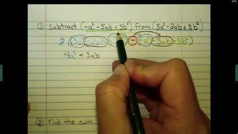 Add:Subtract Polynomials Part 3