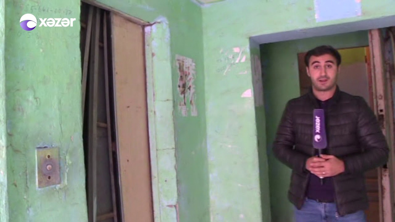 Bakıda lift sıradan çıxaraq 7-ci mərtəbədən birinci mərtəbəyə düşüb