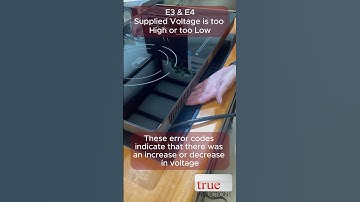 True Induction Error Codes E3 & E4 - Supplied Voltage is too High or Low