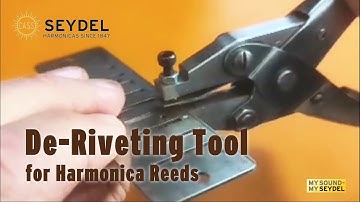 How to use the SEYDEL De-Riveting Pliers for changing harmonica reeds