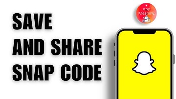 How to Save and Share your Snap Code on Snapchat