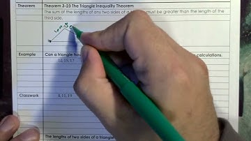 3-6 Triangle Inequalities